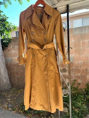 Fox Run Little Foxes Intl Lined Trench Coat Sz XS / Small